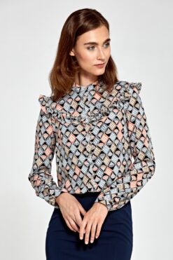Blouse with Ruffles B82 Pattern – Nife