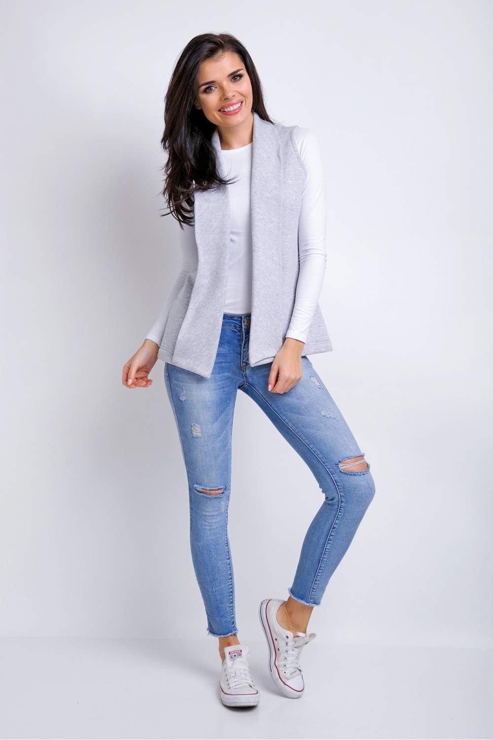 Women's Vest Model A155 Grey – Awama