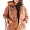 Women's Jacket Model A385 Beige Quilted – Awama