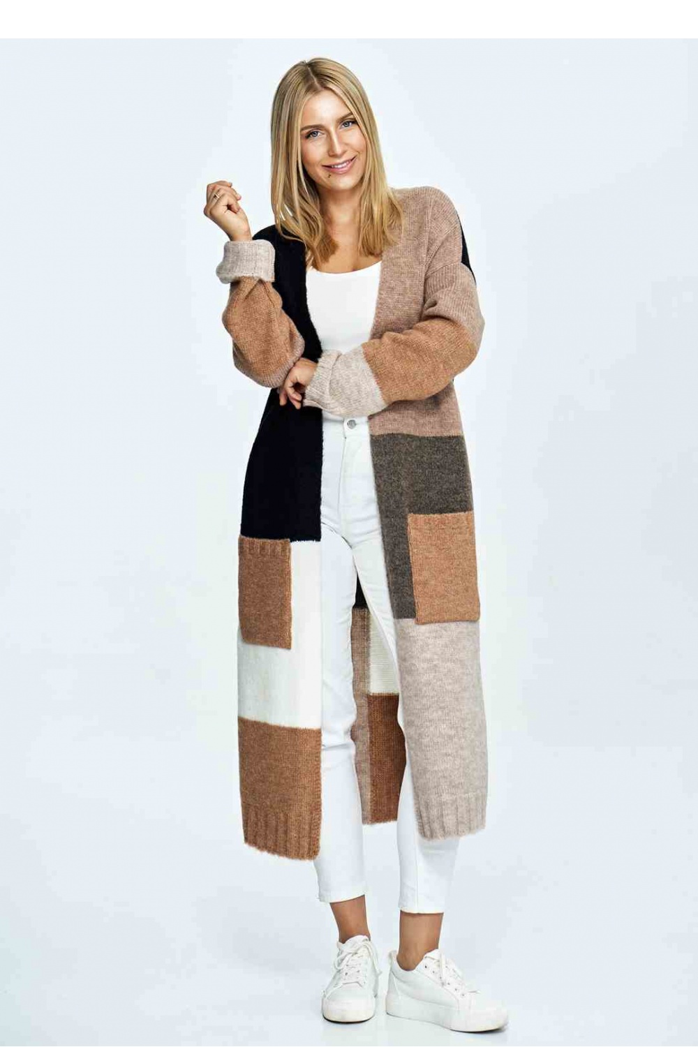 Cardigan Sweater Model M896 Black/Brown – Figl
