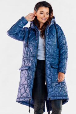 Women's Jacket Model A538 Navy - Awama