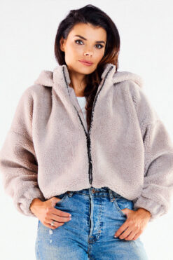 Women's Jacket Model A533 Beige - Awama
