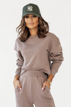 Women's Sweatshirt Model Lamia D29 Mocha – IVON