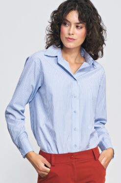 Striped Shirt K70 Blue – Nife