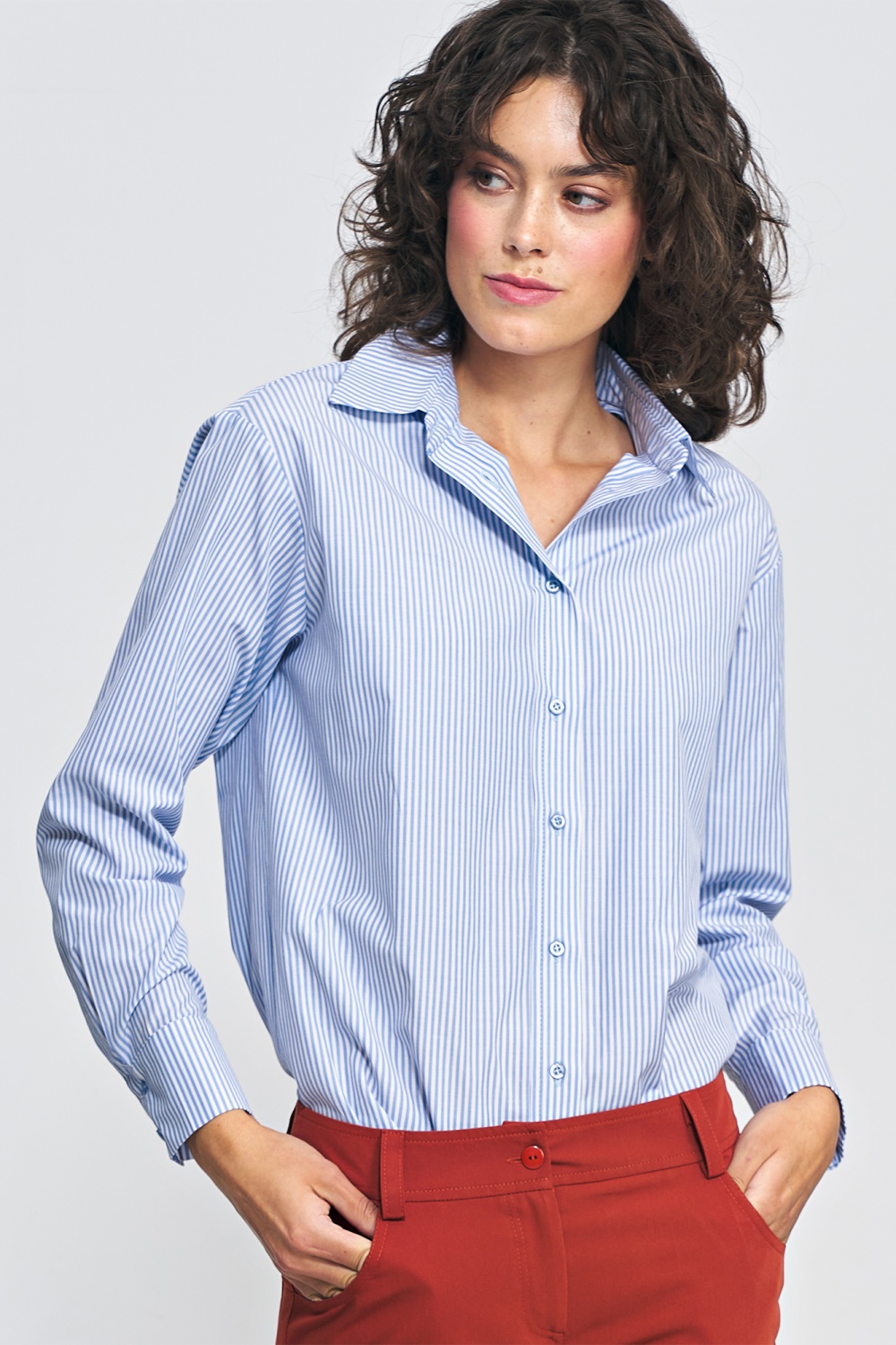 Striped Shirt K70 Blue – Nife