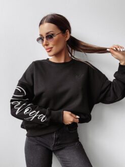 Alternative view of Olavoga Oversized Sweatshirt with Trendy Sleeve Print
