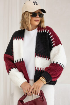 Oversized Women’s Wool-Blend Cardigan