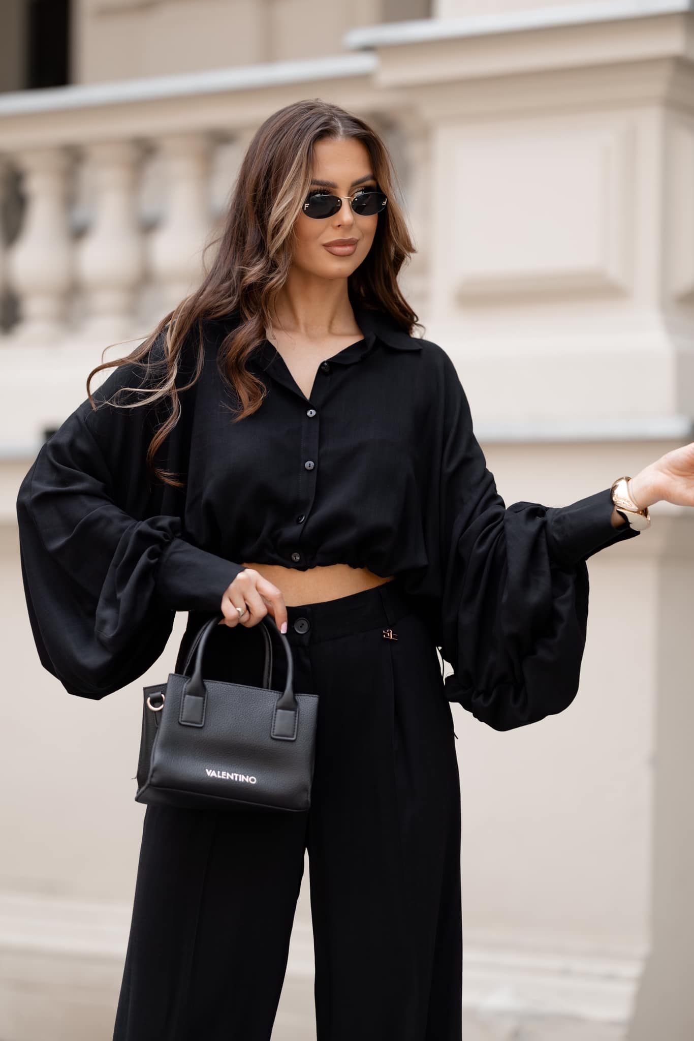 Women’s Oversize Shirt with Wide Sleeves - Image 2