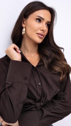 Alternative view of Women’s Oversize Shirt with Gathered Sleeves