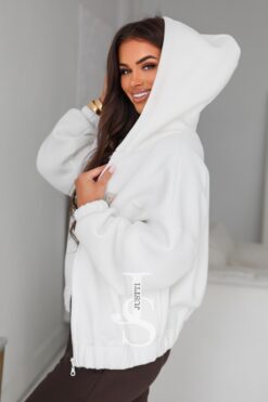 Alternative view of Warm Zip-Up Hoodie with Patch Detail